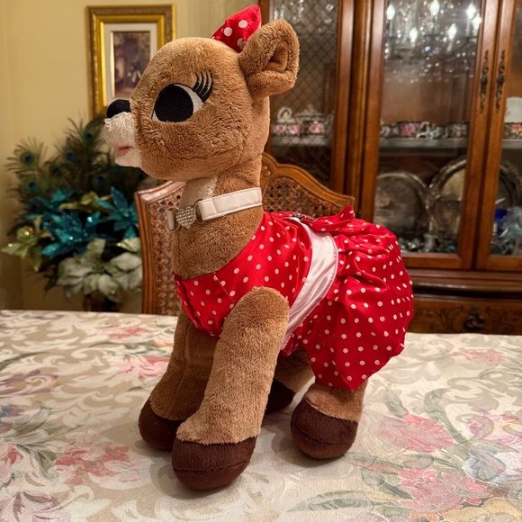 Clarice from Rudolph Red Nosed Reindeer 15" Plush Build a Bear w/ Dress & Bow - Picture 2 of 7